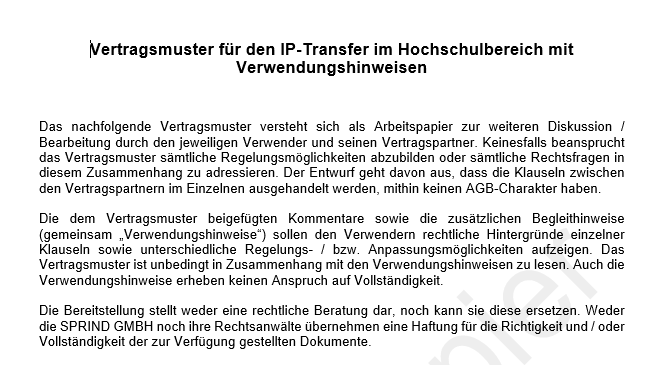 Mustervertrag