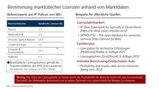 IP Transfermodell exklusive Lizenz & IP ScoreCard