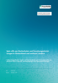 Spin-offs aus Hochschulen und Forschungseinrichtungen in Deutschland und weiteren Ländern